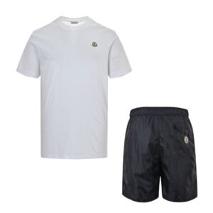 Moncler 2-Piece Summer Set White Navy