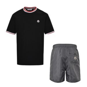 Moncler 2-Piece Summer Set Black Grey