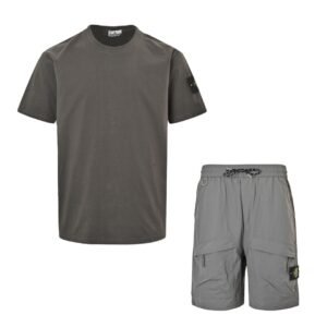 Stone Island 2-Piece Summer Set Dark Grey