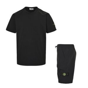 Stone Island 2-Piece Summer Set  Black