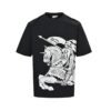 Burberry EKD Logo Cotton T-Shirt Black White
