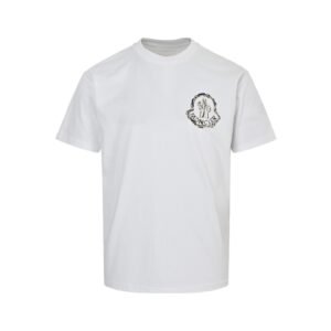 Moncler White Archivio Creativo T-Shirt