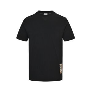 Burberry Check Tab T-Shirt Black