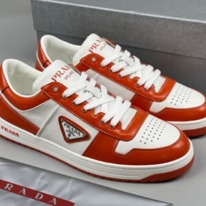 Alternative view of Prada Downtown Leather White Orange Re-Nylon