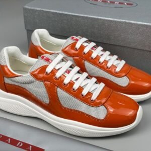 Alternative view of Prada Americas Cup Orange Trainers