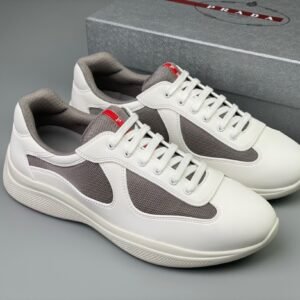 Alternative view of Prada Americas Cup Icon Soft White Grey Trainers