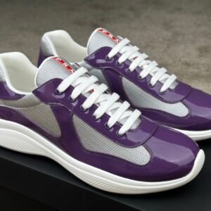 Alternative view of Prada Americas Cup Purple Grey Trainers