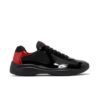 Prada Americas Cup  Black Red Patent Trainers