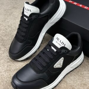 Alternative view of Prada Leather & Re-Nylon Black White