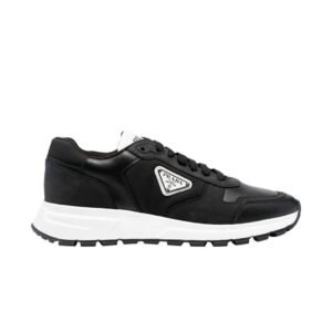 Prada Leather & Re-Nylon Black White