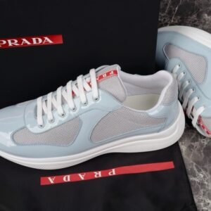 Alternative view of Prada Americas Cup Baby Blue Grey  Trainers