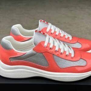 Alternative view of Prada Americas Cup Coral Silver Trainers
