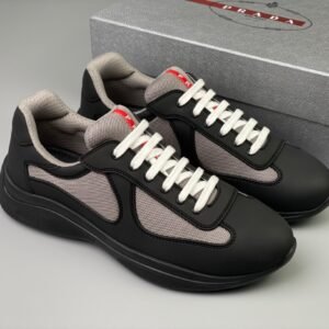 Alternative view of Prada Americas Cup Black Grey Trainers