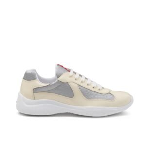 Prada Americas Cup Beige Grey Trainers