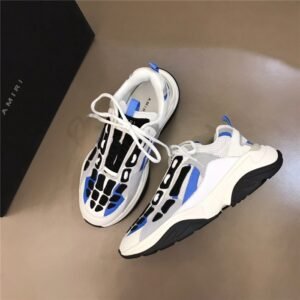 Alternative view of Amiri Bone Runner Bone Runner White Black Grey Blue