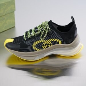 Alternative view of Gucci GG Run Sneaker Black Yellow