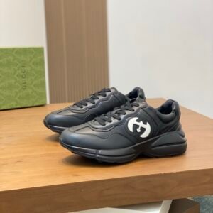 Alternative view of Gucci Rhyton Interlocking G Black/White