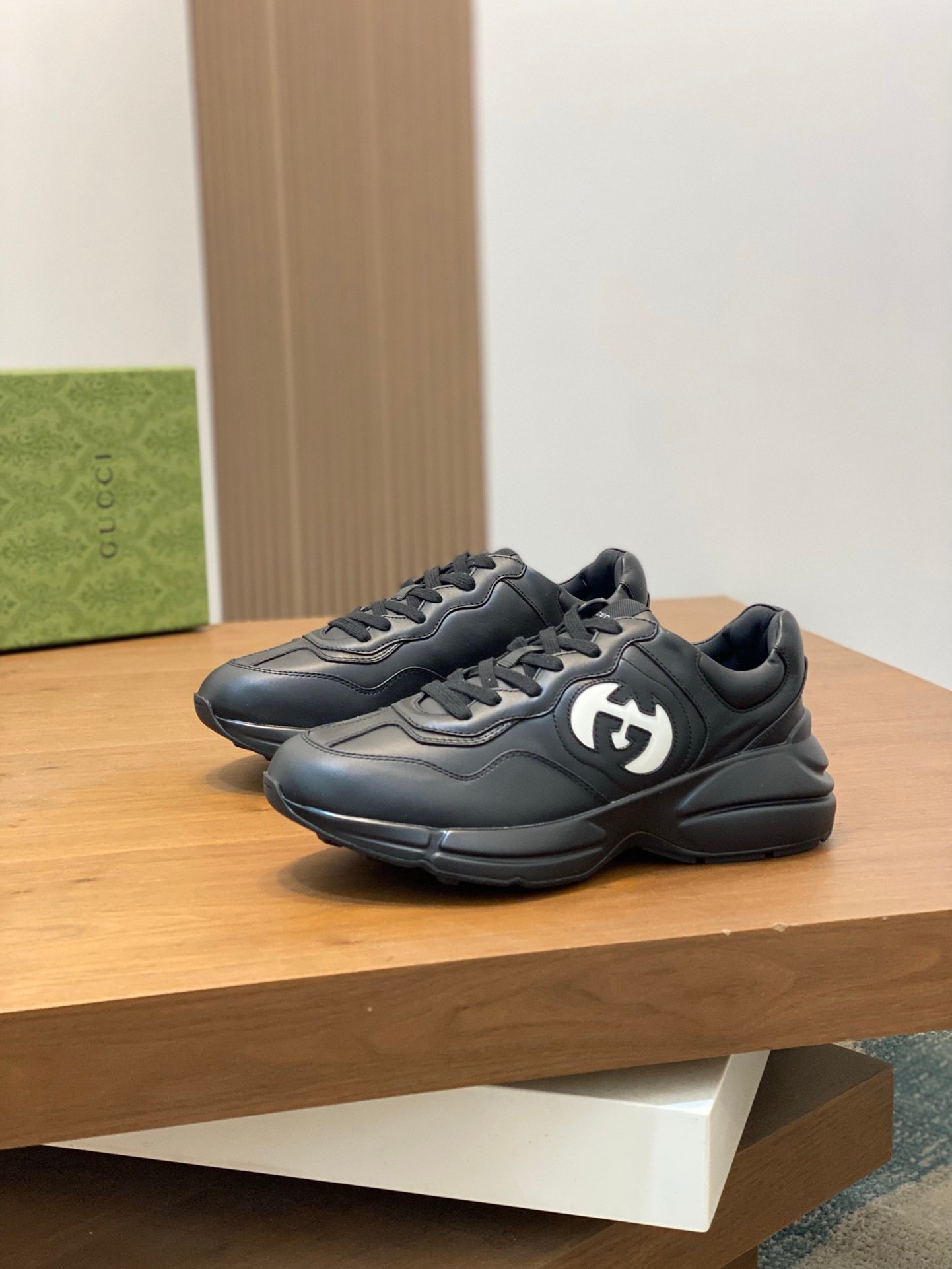 Gucci Rhyton Interlocking G Black/White - Afbeelding 2