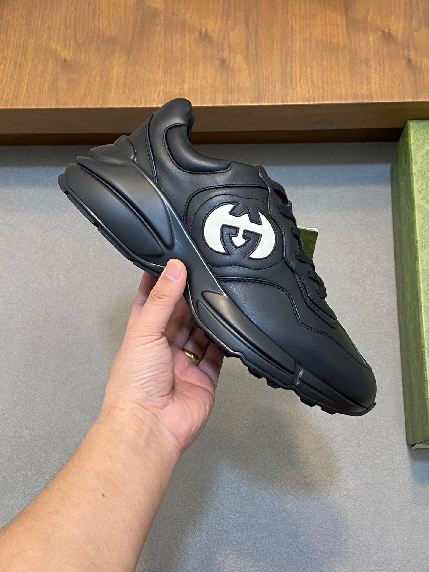 Gucci Rhyton Interlocking G Black/White - Afbeelding 5