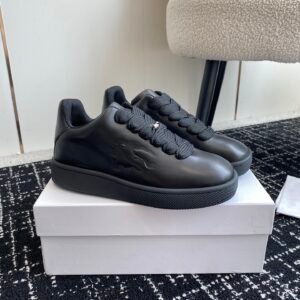 Alternative view of Burberry Low Top Leather Box Sneaker Black