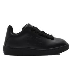 Burberry Low Top Leather Box Sneaker Black