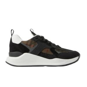 Burberry Check Run Sneakers Black White