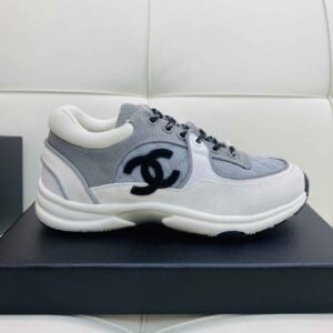 Alternative view of Chanel Low Top CC Trainer White Blue Black