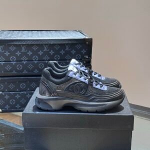 Alternative view of Chanel Low Top CC Trainer Black Blue
