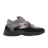 Chanel Low Top CC Trainer Black Grey