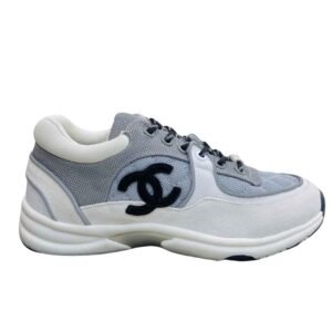 Chanel Low Top CC Trainer White Blue Black