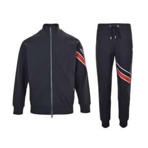 Moncler Tricolour Navy Striped Tracksuit