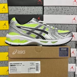 Alternative view of Asics Gel-Kayano 14 Bright Lime Midnight