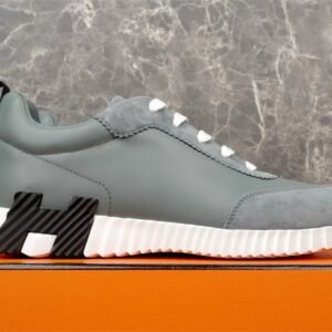 Alternative view of Hermes Bouncing Sneaker Grey Leather Black