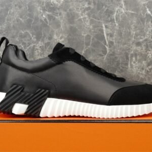 Alternative view of Hermes Bouncing Sneaker Black Leather White
