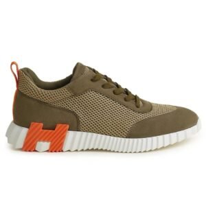 Hermes Bouncing Sneaker Green Orange