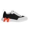 Hermes Bouncing Sneaker Black White Orange