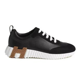 Hermes Bouncing Sneaker Black Brown H