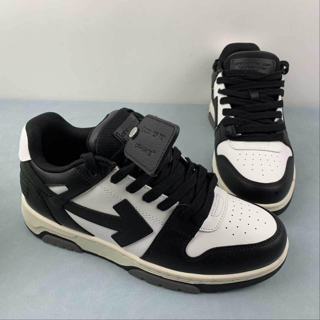 Off-White Out Of Office Low Top Black/White Panda - Afbeelding 6