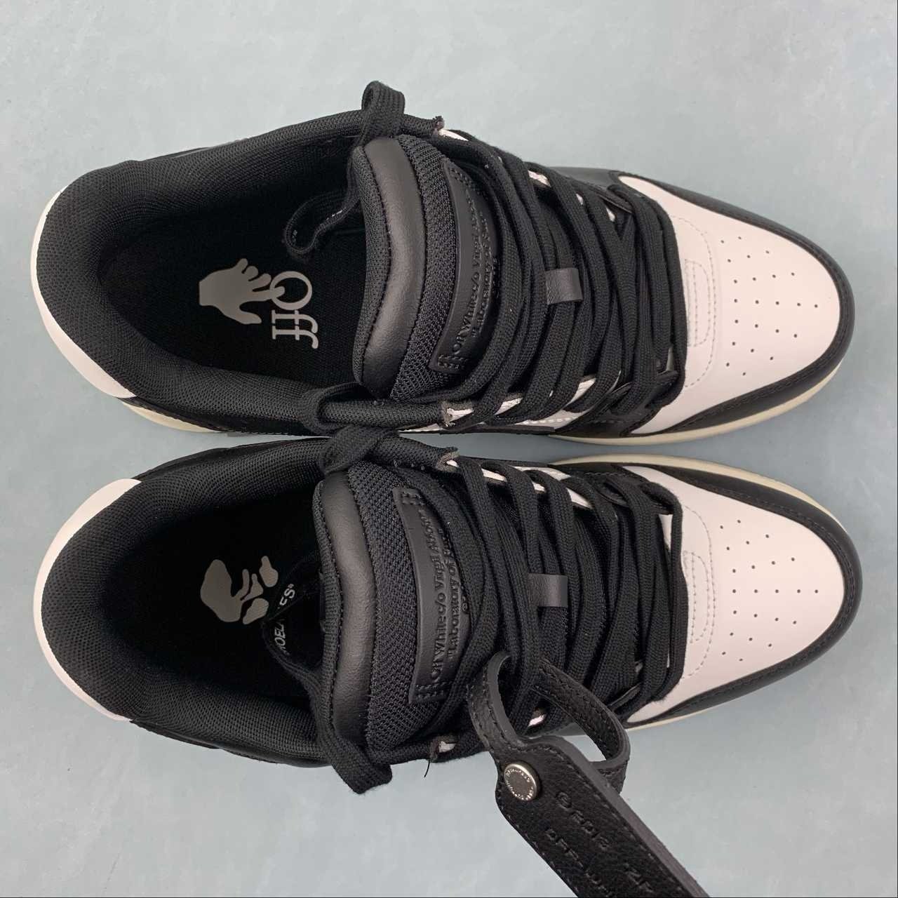 Off-White Out Of Office Low Top Black/White Panda - Afbeelding 4