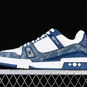 Alternative view of Louis Vuitton Trainer Monogram Denim White Blue