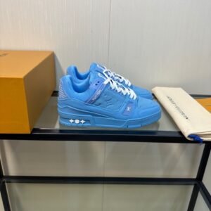 Alternative view of Louis Vuitton Trainer Blue Embossed Monogram