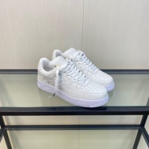 Alternative view of Louis Vuitton X Nike Air Force 1 White