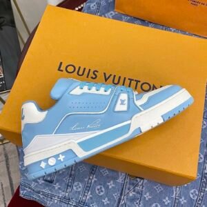Alternative view of Louis Vuitton Trainer #54 Light Blue White