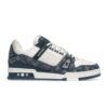 Louis Vuitton Trainer Monogram Denim White Blue
