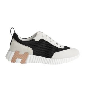 Hermes Bouncing Sneaker Black White Brown