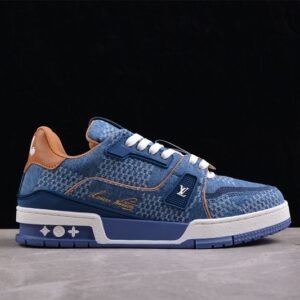 Alternative view of Louis Vuitton Trainer Blue Damier 3D Denim