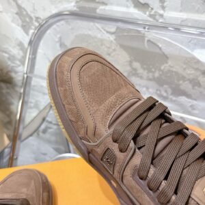 Alternative view of Louis Vuitton Trainer Suede Brown