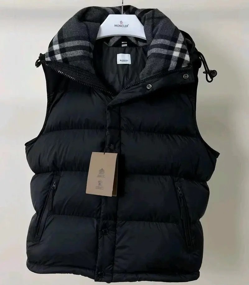 Burberry Lockwell Hooded Check Down Jacket Black - Afbeelding 8