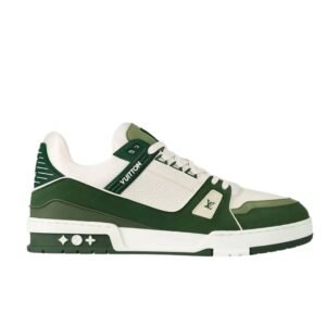 Louis Vuitton Trainer Green Suede