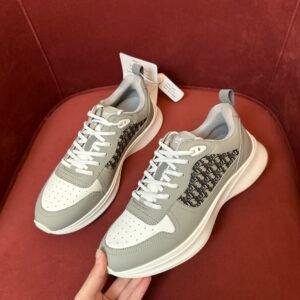 Alternative view of Dior B25 Oblique Grey Leather White